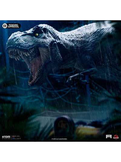 PRE-ORDER Statue T-Rex Attack - Jurassic Park - Icons - Iron Studios