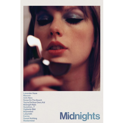 Taylor Swift Midnights poster