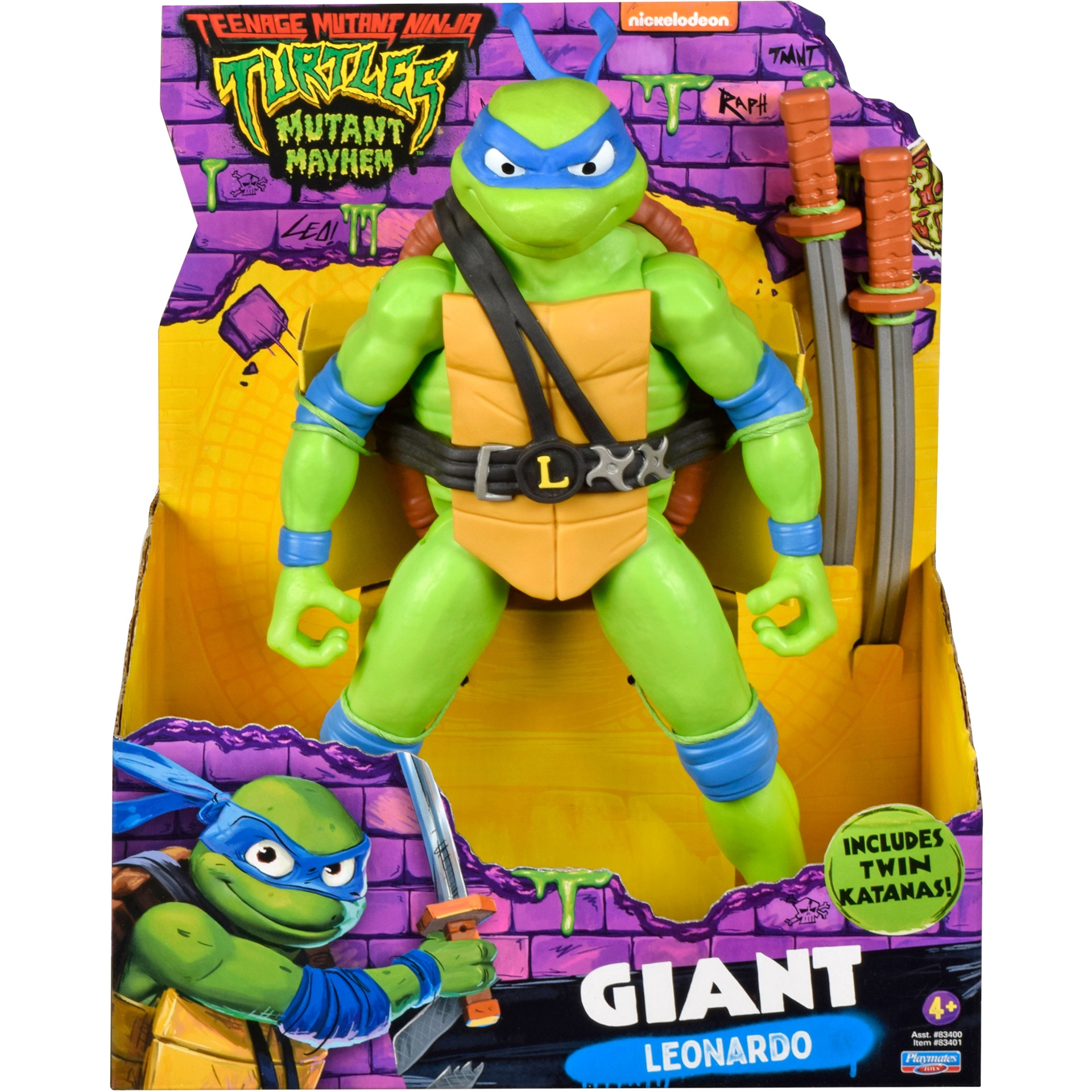 Teenage Mutant Ninja Turtles: Mutant Mayhem: Leonardo: Big Size Action –  Replay Toys LLC