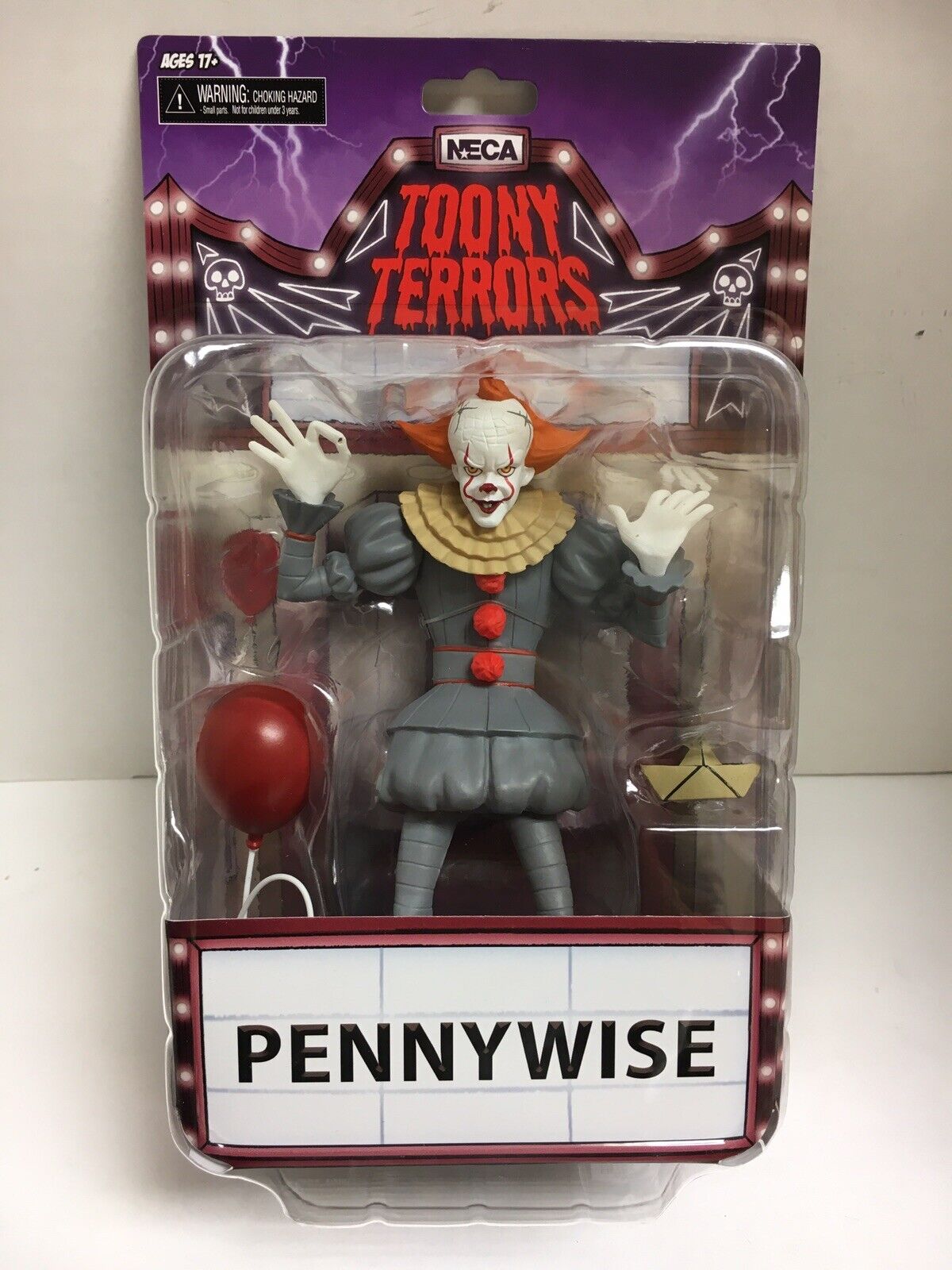 NECA Toony Terrors IT movie 2017 PENNYWISE clown 6”