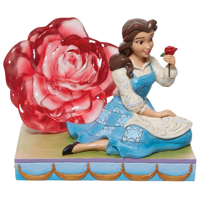 Belle Clear Resin Rose Disney Traditions