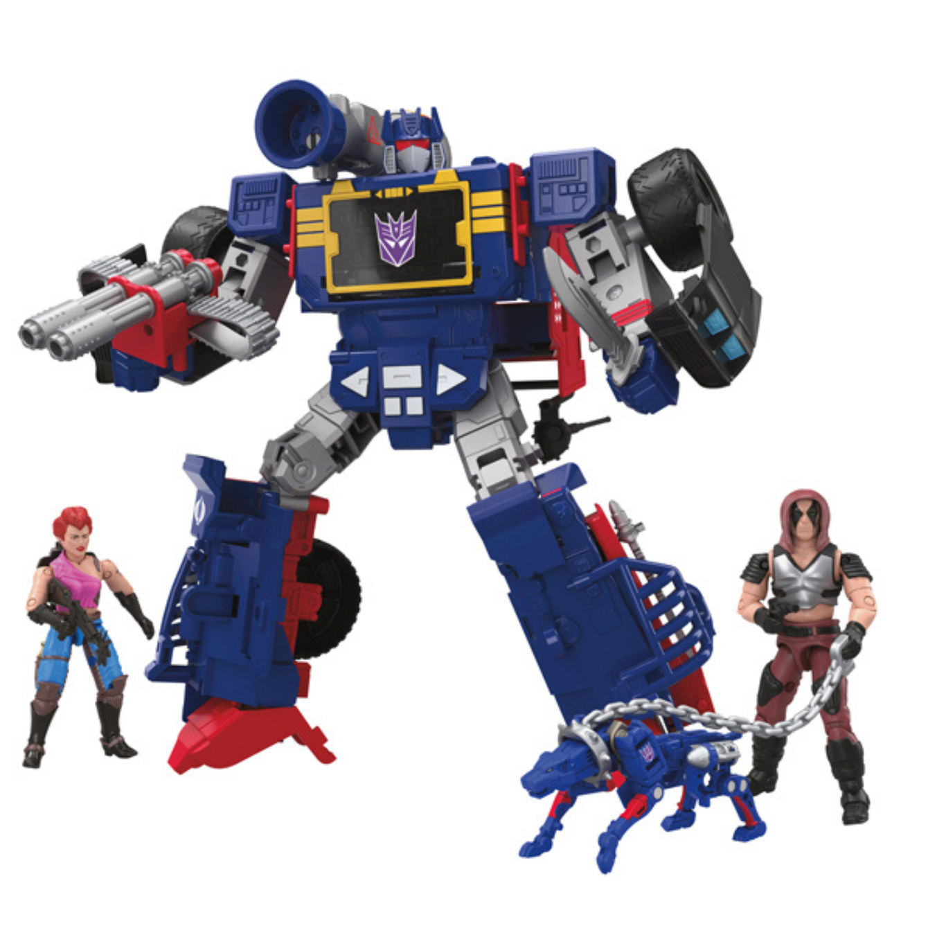 Transformers Collaborative G.I. Joe x Transformers Decepticon Soundwave Dreadnok Thunder Machine Figure Set