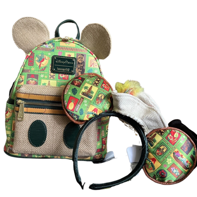 NWT Disney Loungefly Enchanted Tiki Room Backpack and Ears - The Main Attraction