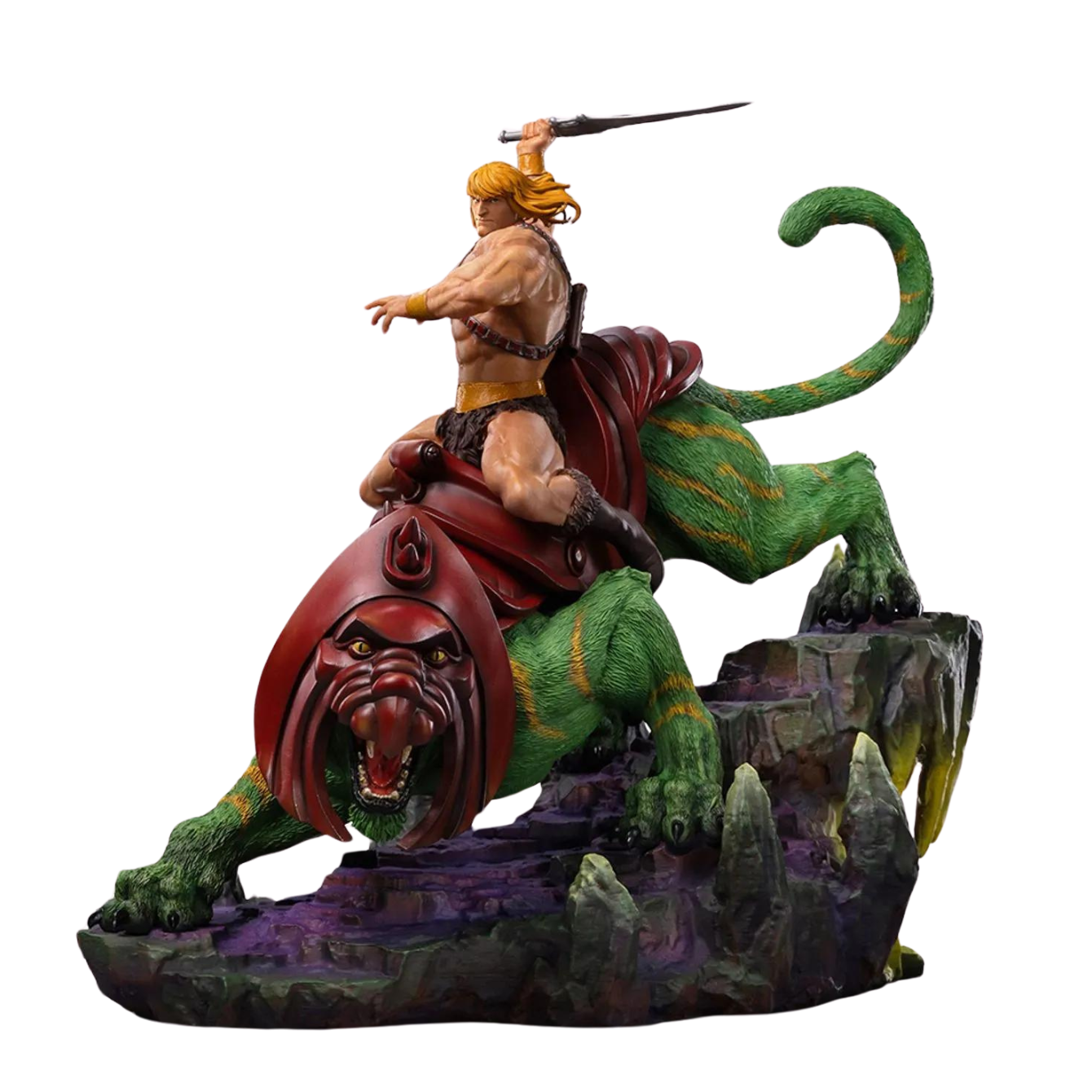 Pre-Order - Statue He-man and Battle Cat Deluxe - Masters of the Universe - Art Scale 1/10 - Iron Studios