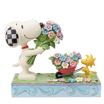 Snoopy Flowers & Woodstock Peanuts by Jim Shore