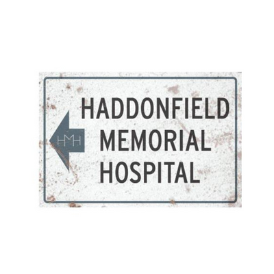 HALLOWEEN II - HADDONFIELD MEMORIAL HOSPITAL METAL SIGN