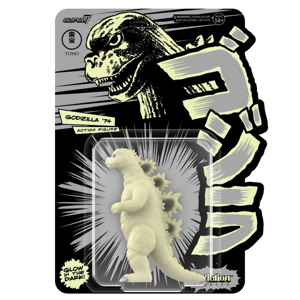 Toho ReAction Figures Wave 5 (Godzilla Day) Godzilla '74 (Glow) – Replay  Toys LLC