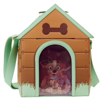 I Heart Disney Dogs Dog House Triple Lenticular Figural Crossbody Bags