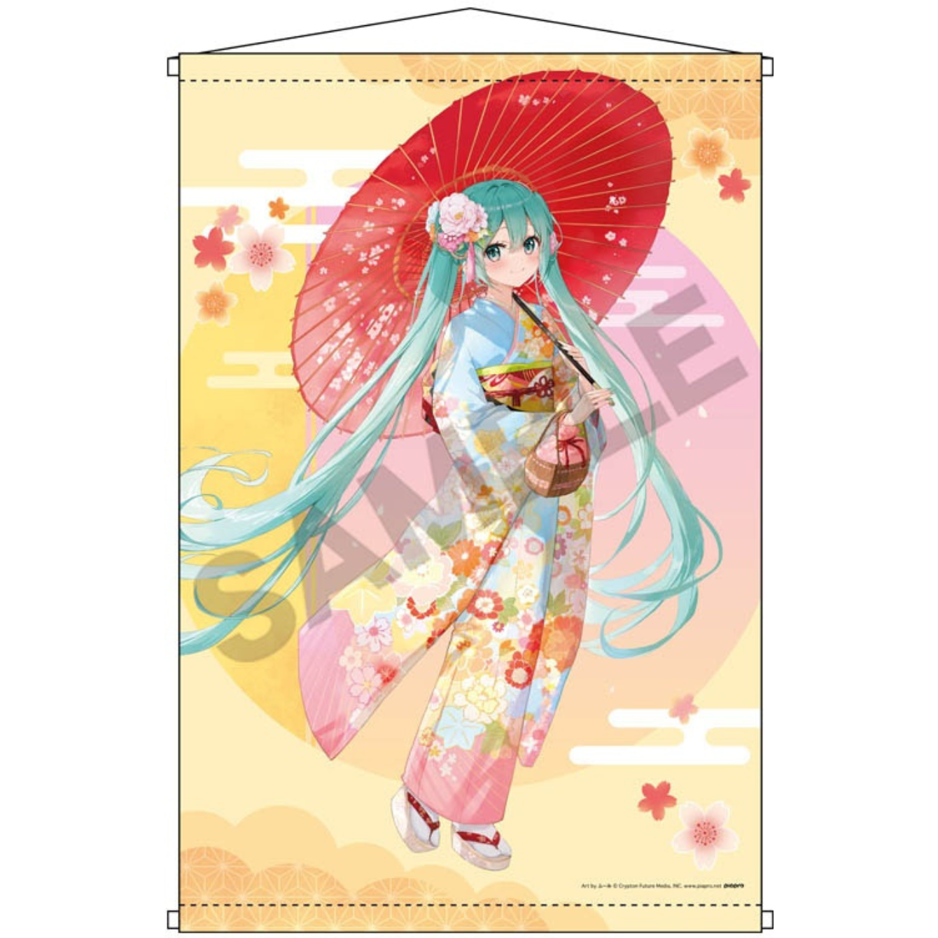 Hatsune Miku: B2 Tapestry Kimono Walk Hannari Kyoto