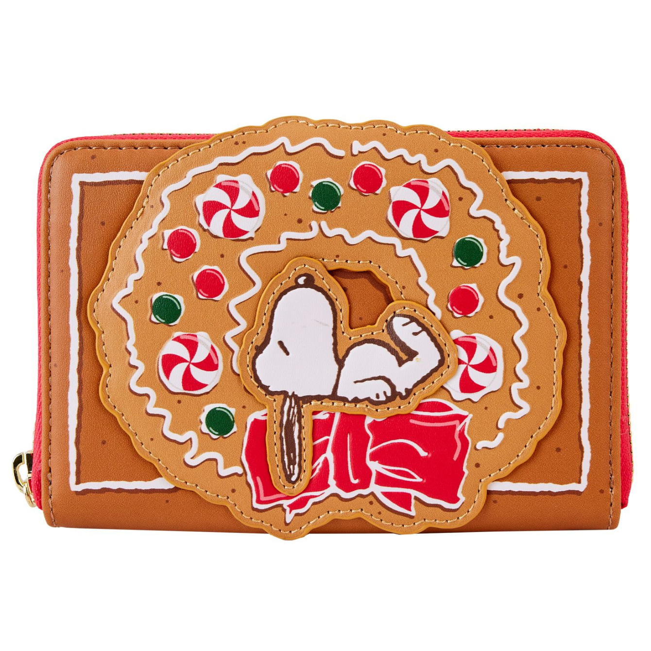 PRE-ORDER Loungefly Peanuts Snoopy Gingerbread House Wreath Wallet
