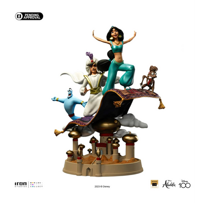 PRE-ORDER Aladdin and Jasmine Deluxe - Disney 100TH -Art Scale 1/10