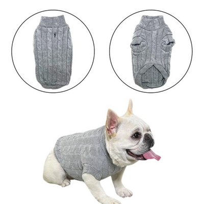Turtleneck Dog Sweater  Winter Coat Apparel Size Medium