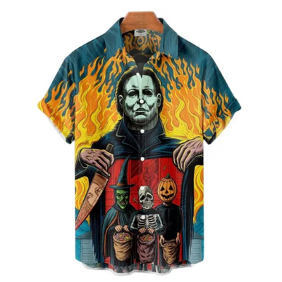 Colorful Horror Icon 3D Print Shirt
