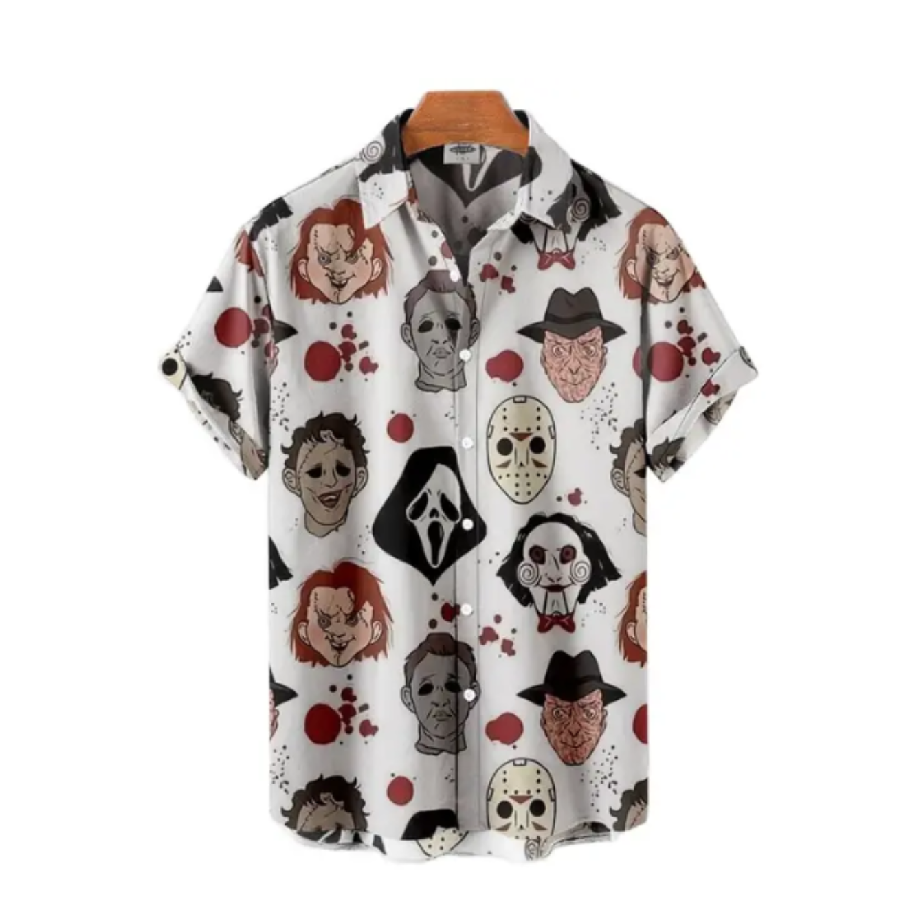 Horror Chibi Faces 3D Print Shirt