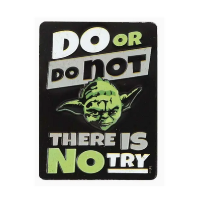 Do or Do Not Yoda Embossed Metal Magnet