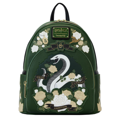PRE-ORDER Harry Potter Slytherin House Floral Tattoo Mini Backpack