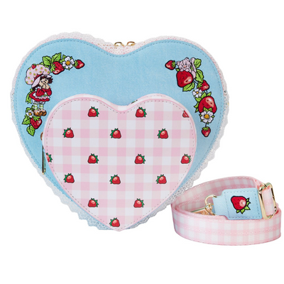 PRE-ORDER Strawberry Shortcake Denim Heart Crossbody Bag