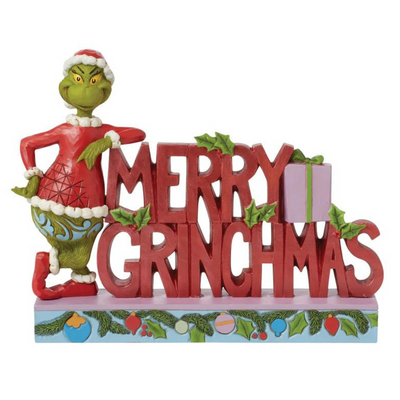 PRE-ORDER Grinch "Merry Grinchmas" Word