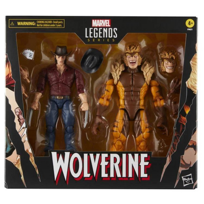 Wolverine 50th Anniversary Marvel Legends Logan and Sabretooth Two-Pack