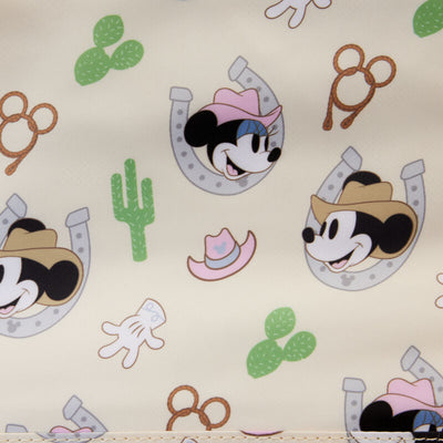 Western Mickey & Minnie Fringe Crossbody Bag