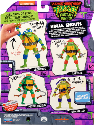 Teenage Mutant Ninja Turtles: Mutant Mayhem: Michelangelo: Action Figure with Audio