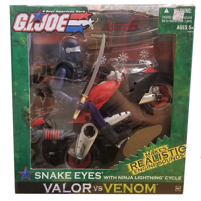 G.I. Joe Valor and Venom: Snake Eyes with Ninja Lightning Cycle