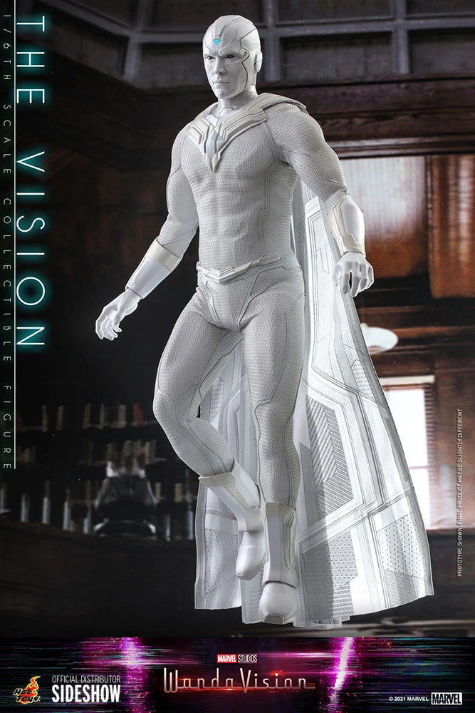 The Vision Sixth Scale Figure by Hot Toys White Edition.