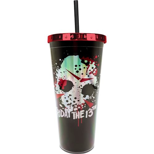 Friday the 13th 20 oz Foil Cup with Straw