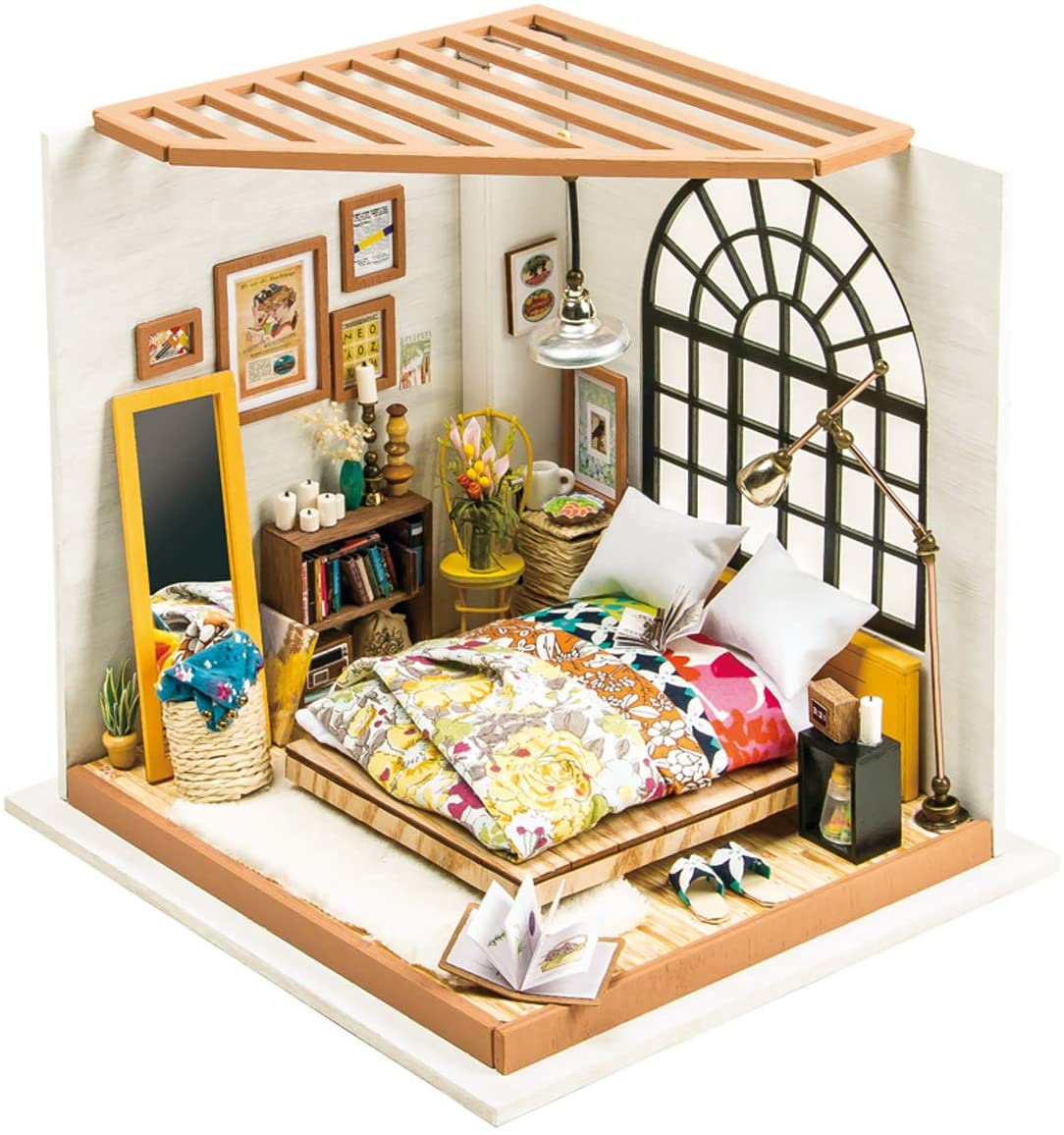 DIY Miniature Dollhouse Kit: Alice's Dreamy Bedroom