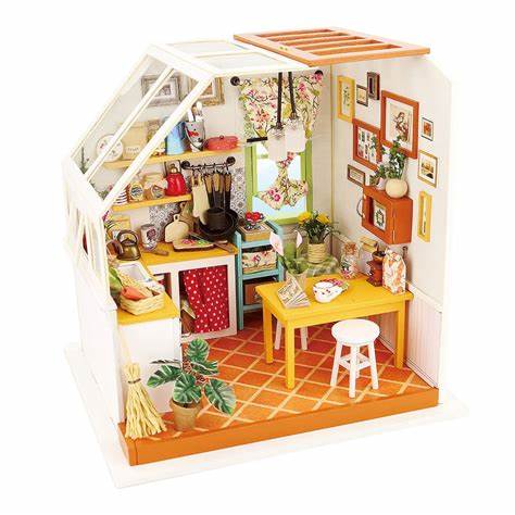 DIY Miniature Dollhouse Kit: Jason's Kitchen