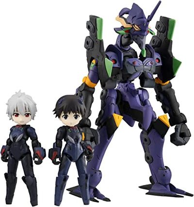 Megahouse Desktop Army Shinji Ikari, Kaworu Nagisa & Evangelion 13 Figure [Theatrical Edition]