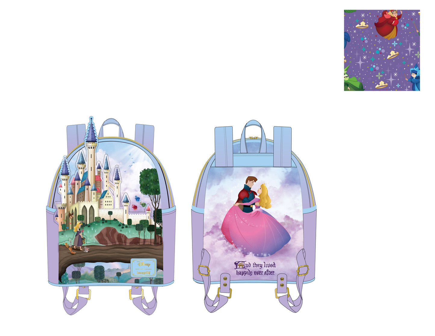 Loungefly Disney Princess Castle Series Sleeping Beauty Mini