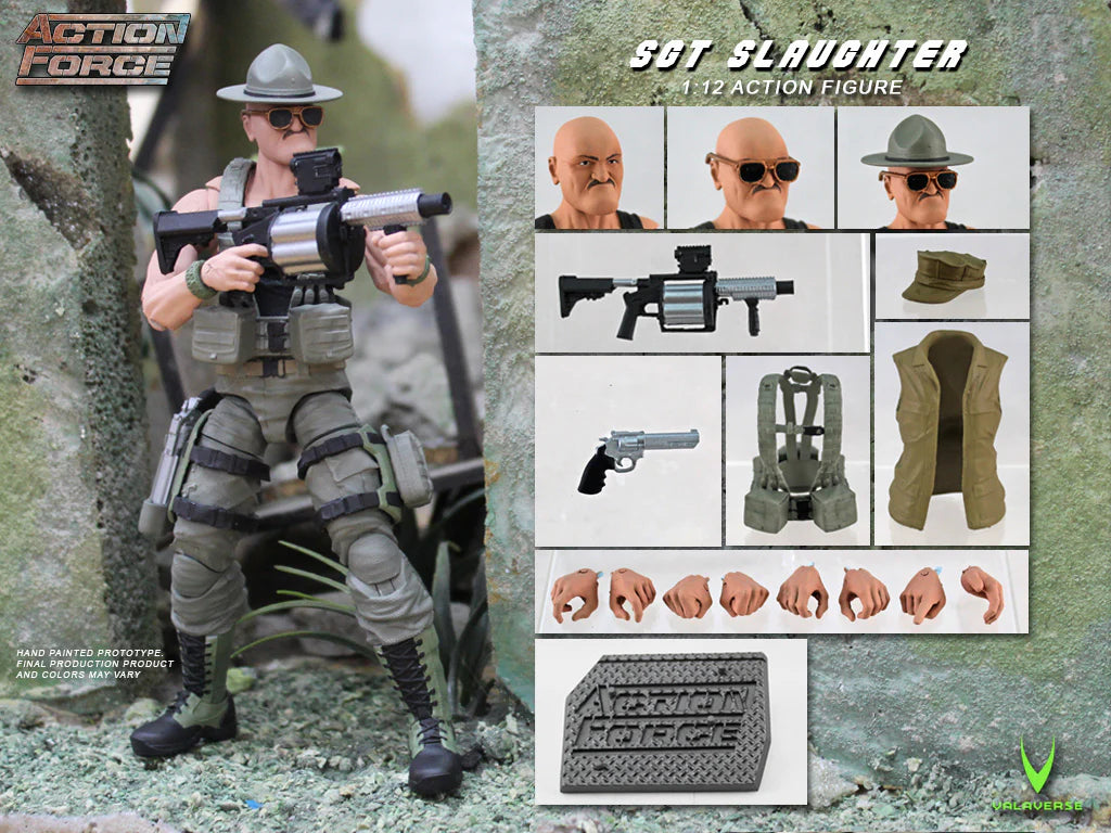 Valaverse Action Force Sgt Slaughter Version 2 6 Inch Action Figure