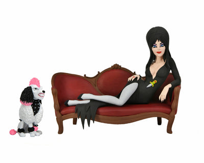 Elvira 6” Scale Action Figure – Toony Terrors Elvira on Couch Boxed Set