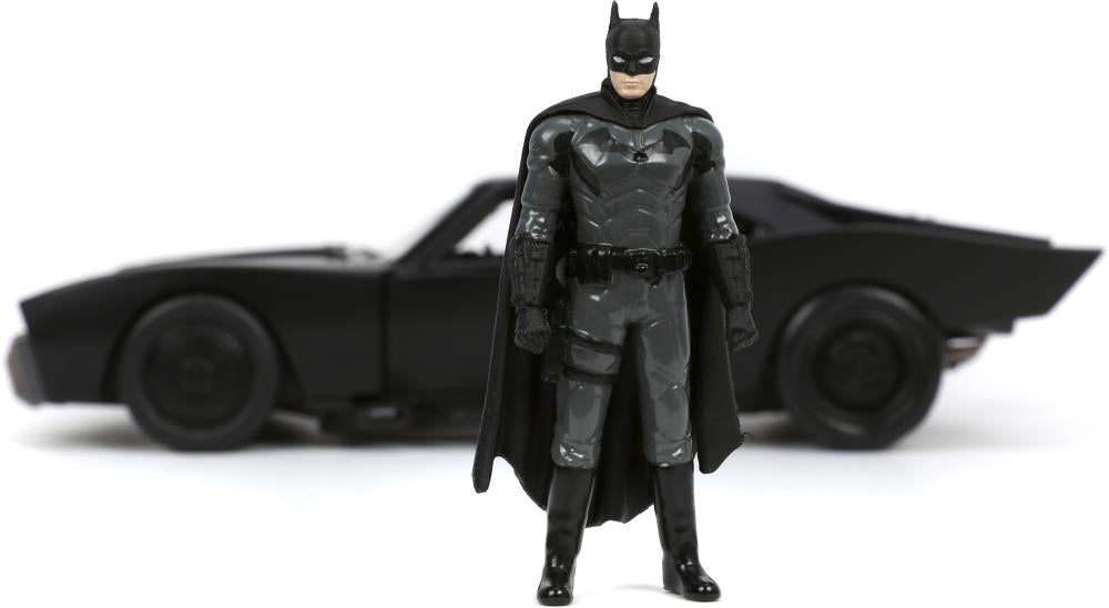 The Batman Hollywood Rides Die Cast 1/18 Scale Batmobile with Batman