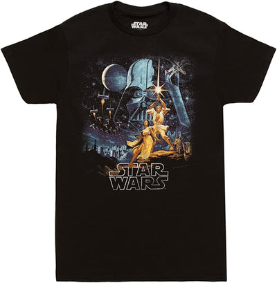 Star Wars A New Hope Vintage Poster Adult T-Shirt (Japanese Cover)
