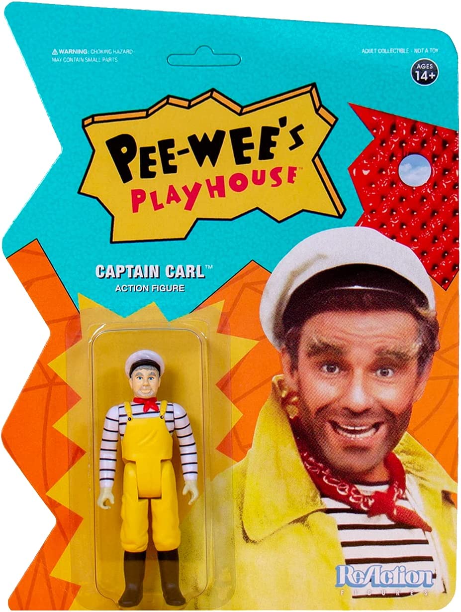 Pee Wees Playhouse Captain Carl Reaction Figure