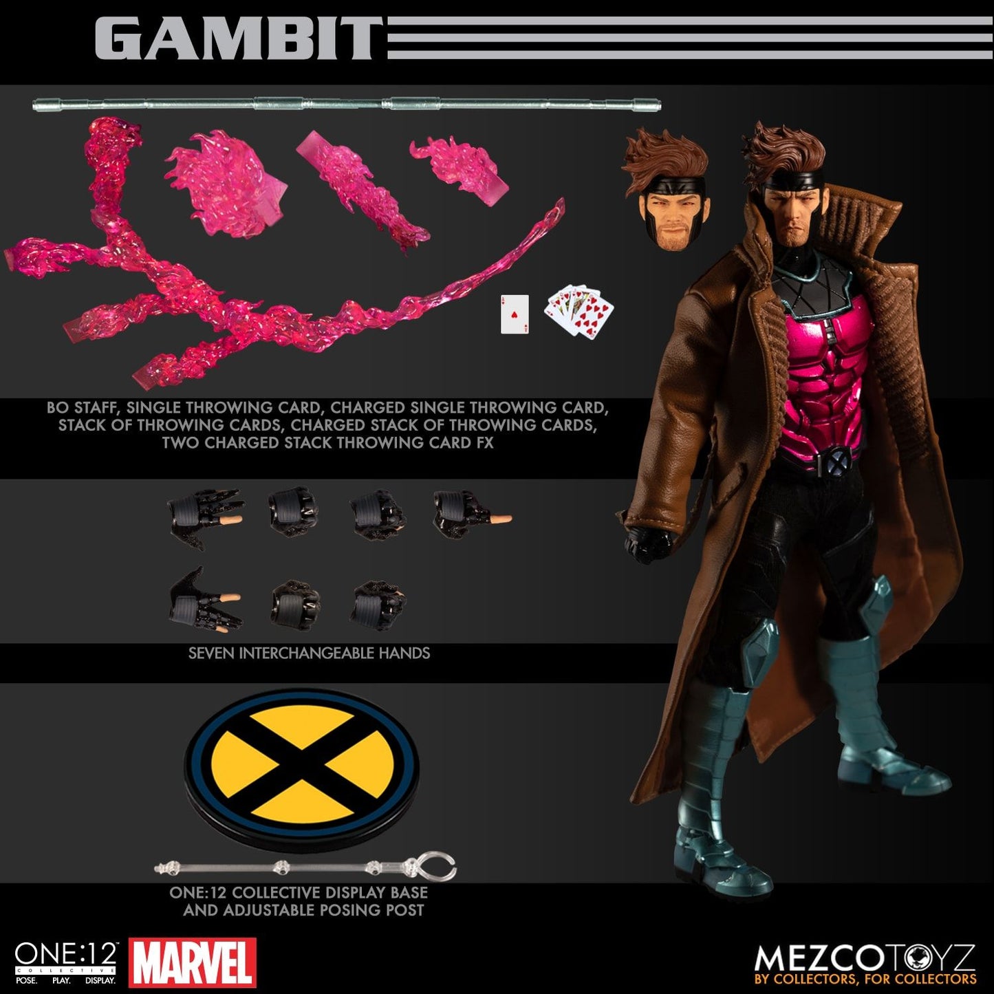 PRE-ORDER Mezco Toyz One:12 Collective Gambit Action Figure