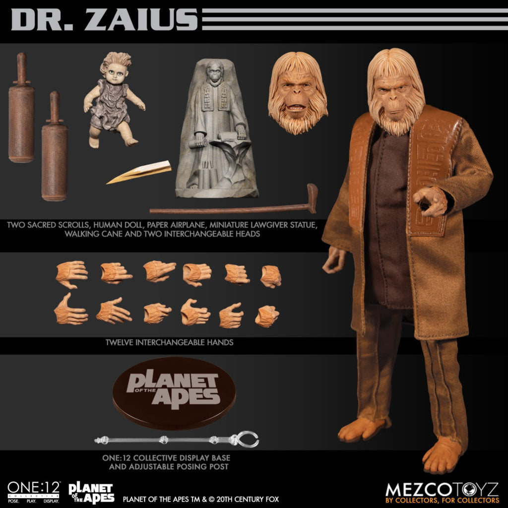Mezco Toyz One:12 Collective Planet of the Apes: Dr. Zaius Action Figure
