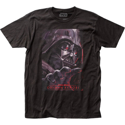 Star Wars Obi-Wan Kenobi Darth Vader Painting Mens T Shirt Black