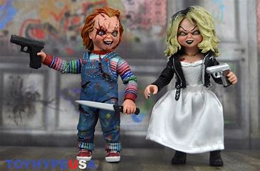 Bride of Chucky Chucky and Tiffany Clothed Figure Two-Pack 7"