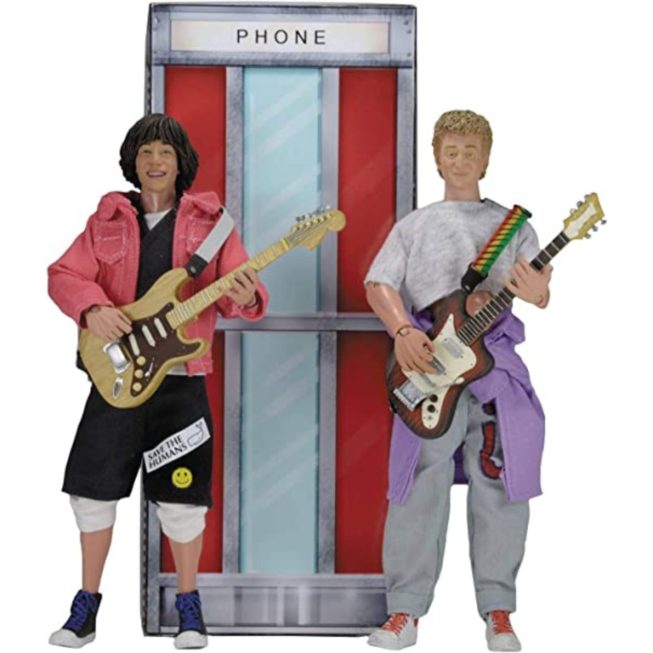 Bill & Ted's Excellent Adventure Bill & Ted Clothed Action Figures by Neca