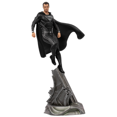 Superman Black Suit 1:10 Scale Statue by Iron Studios