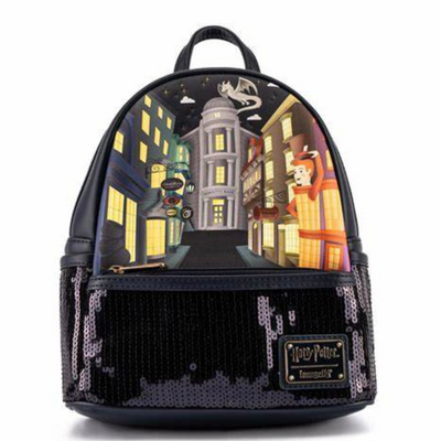 HARRY POTTER DIAGON ALLEY SEQUIN MINI BACKPACK LOUNGEFLY