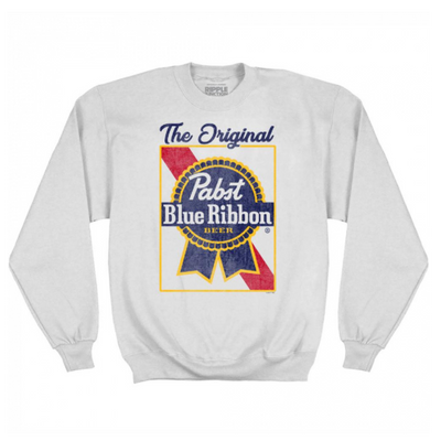 Pabst Blue Ribbon Retro Gold Border Logo Sweatshirt