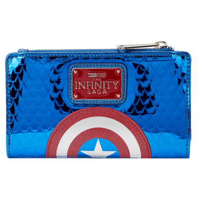 Loungefly Marvel Shine Captain America Cosplay Flap Wallet