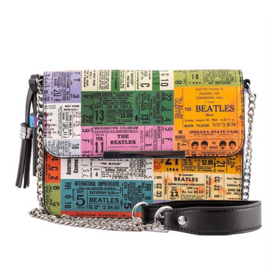 THE BEATLES TICKET STUBS CROSS BODY BAG LOUNGEFLY