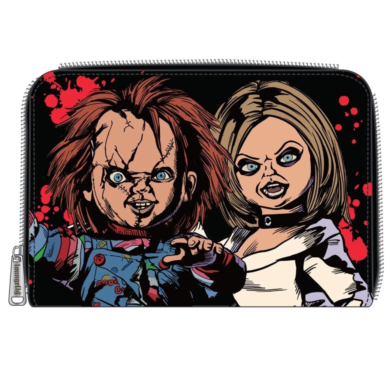 Loungefly Universal Bride of Chucky Happy Couple Zip Wallet