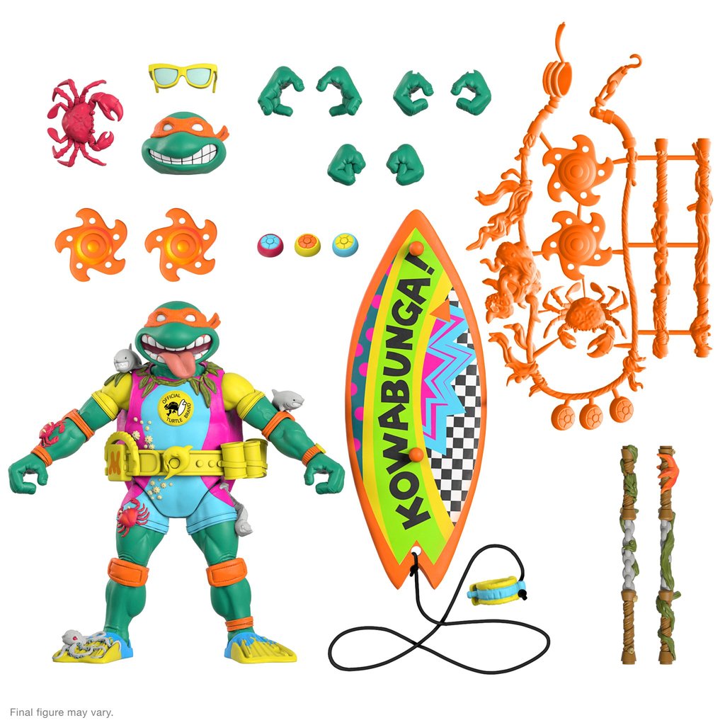 Super7 Teenage Mutant Ninja Turtles Ultimates Mike the Sewer Surfer Action Figure