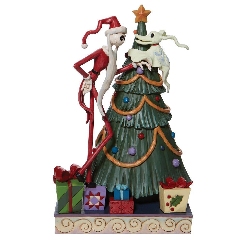 Disney Traditions Nbx Santa Jack And Zero W/Tree